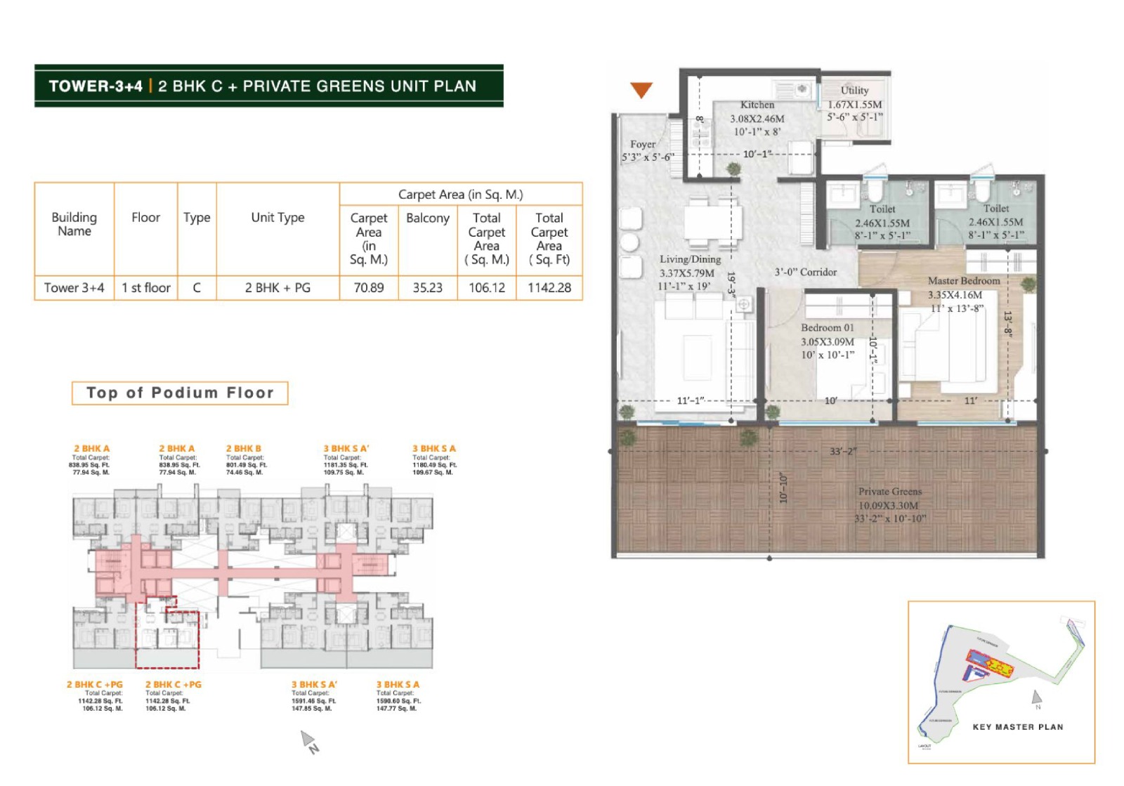 3 BHK Plan